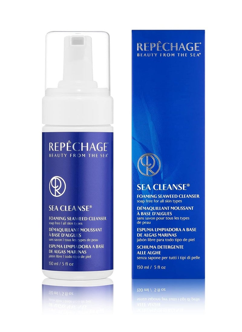 Repechage - Repechage Sea Cleanse Foaming Seaweed Cleanser, Soap-Free For All Skin Types - Daily Gentle Foaming Face Cleanser Removes Makeup and Skin Impurities, Leaves Skin Soft and Hydrated, 5 fl oz. - Image 1
