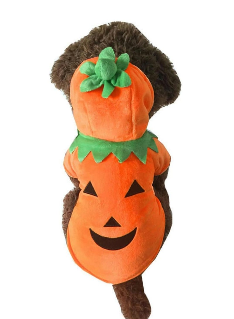 Cat Pet Clothes Pumpkin Clothes Pet Cosplay Costumes Halloween (Pumpkin) - Image 2