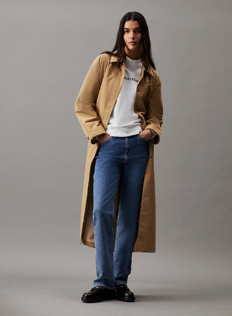 كالفن كلاين سويت شيرت من القطن مزين بشعار كلفن كلاين - Image 5