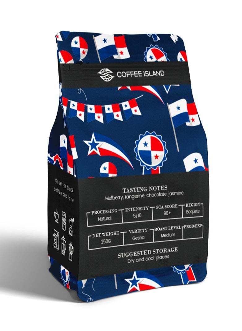 تيلاند جزيرة القهوة بنما غيشا قهوة متخصصة، حبوب أرابيكا 100٪، تحميص متوسط، فاكهي - التوت واليوسفي والشوكولاتة والياسمين نوتات، درجة SCA 90+، 250 جرام - Image 2