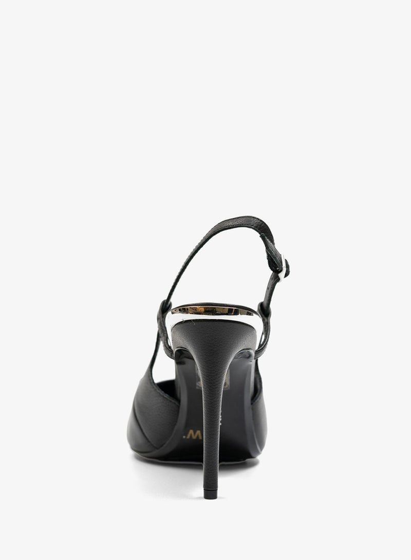 دكني مديفيل مضخات أنيقة بكعب مدبب وحزام خلفي - Image 4