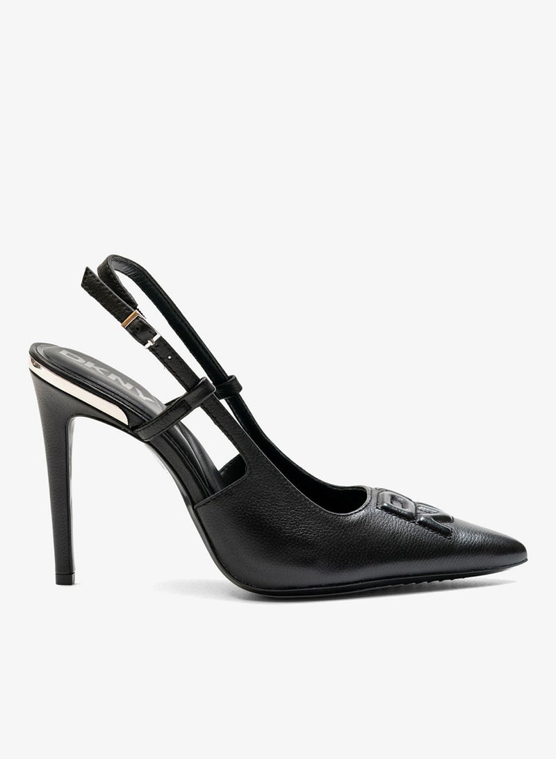 دكني مديفيل مضخات أنيقة بكعب مدبب وحزام خلفي - Image 1