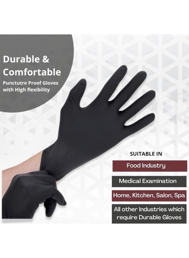 Powder-Free Nitrile Gloves (Pack of 50) - Multi-Purpose, Superior Durability - Strong & Practical General Use Hand Protection - Image 2