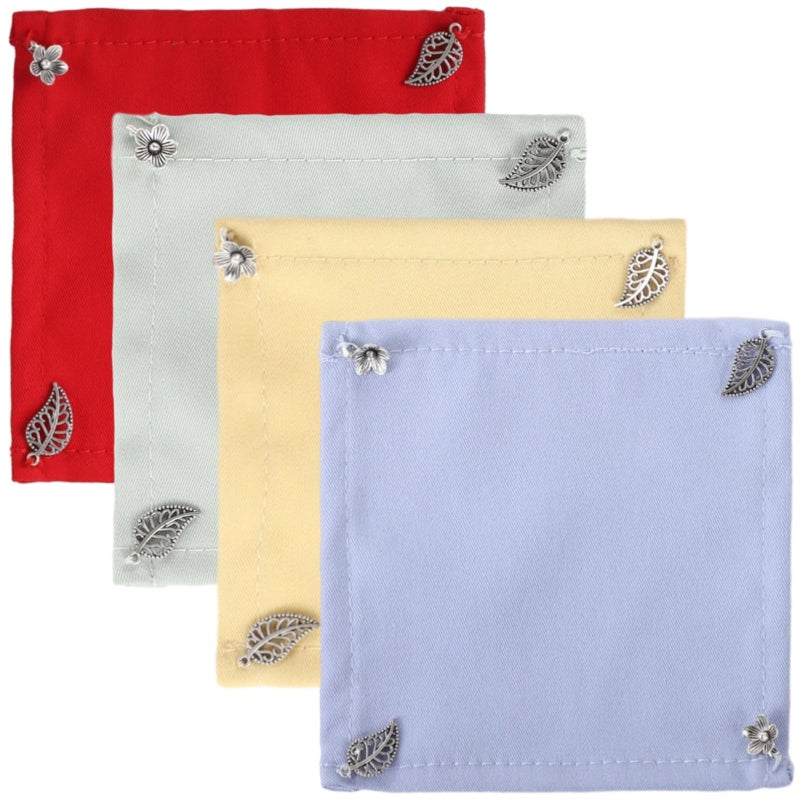 Set of 4 Wine Glass Covers 3.9 Inch Outdoor Drink Protection Dust Guard - Image 3