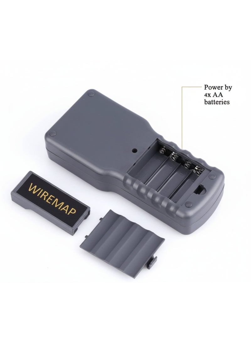 جهاز اختبار كابل الشبكة SC8108 CAT5 CAT6 RJ45 أداة اختبار كابل LAN والهاتف مع محول خريطة الأسلاك - Image 3