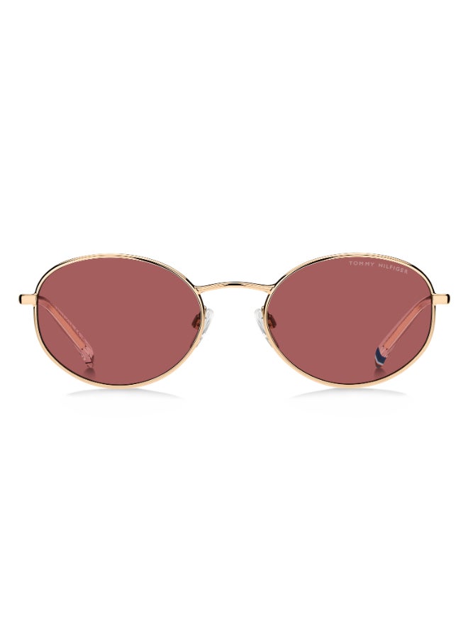 TOMMY HILFIGER TH 2219/S Sunglasses Gold Oval - Image 3