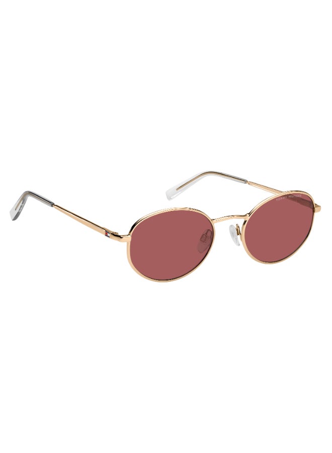 TOMMY HILFIGER TH 2219/S Sunglasses Gold Oval - Image 2