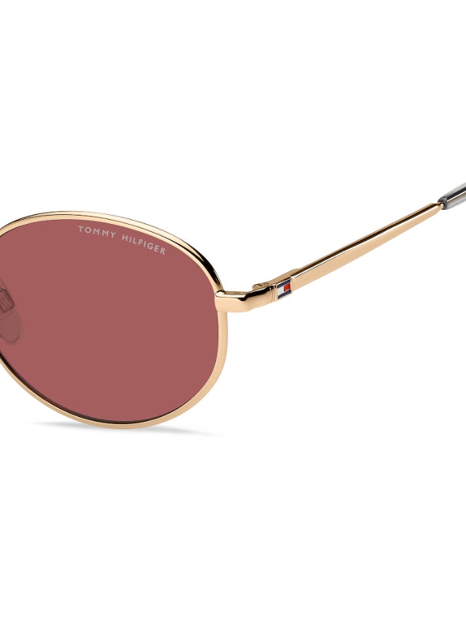 TOMMY HILFIGER TH 2219/S Sunglasses Gold Oval - Image 4
