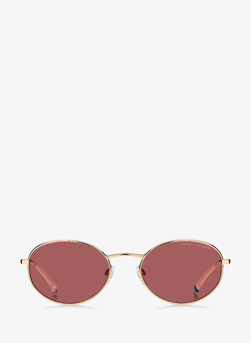 TOMMY HILFIGER TH 2219/S Sunglasses Gold Oval - Image 3