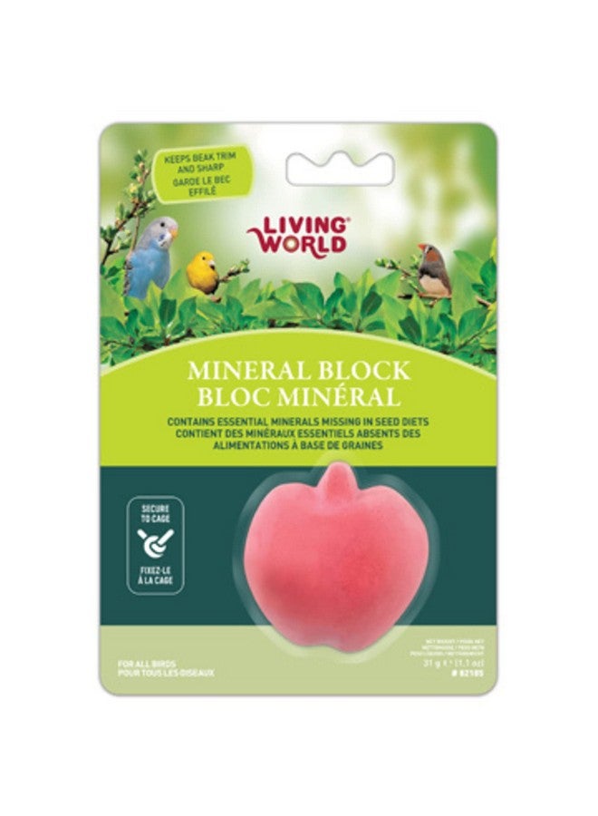 Living World Mineral Block, Apple (for Parakeets), 31 Grams