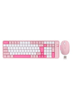 Wireless Keyboard and Mouse Set QW07, 2.4ghz 84 key used for computers, phones, desktop computers, macbooks , Double AA Battery Included , range of up to 10 meters - pink - pzsku/Z496C5600758A502A107FZ/45/_/1732378493/b7e5cbc5-034e-453d-a4cb-72adf3666881