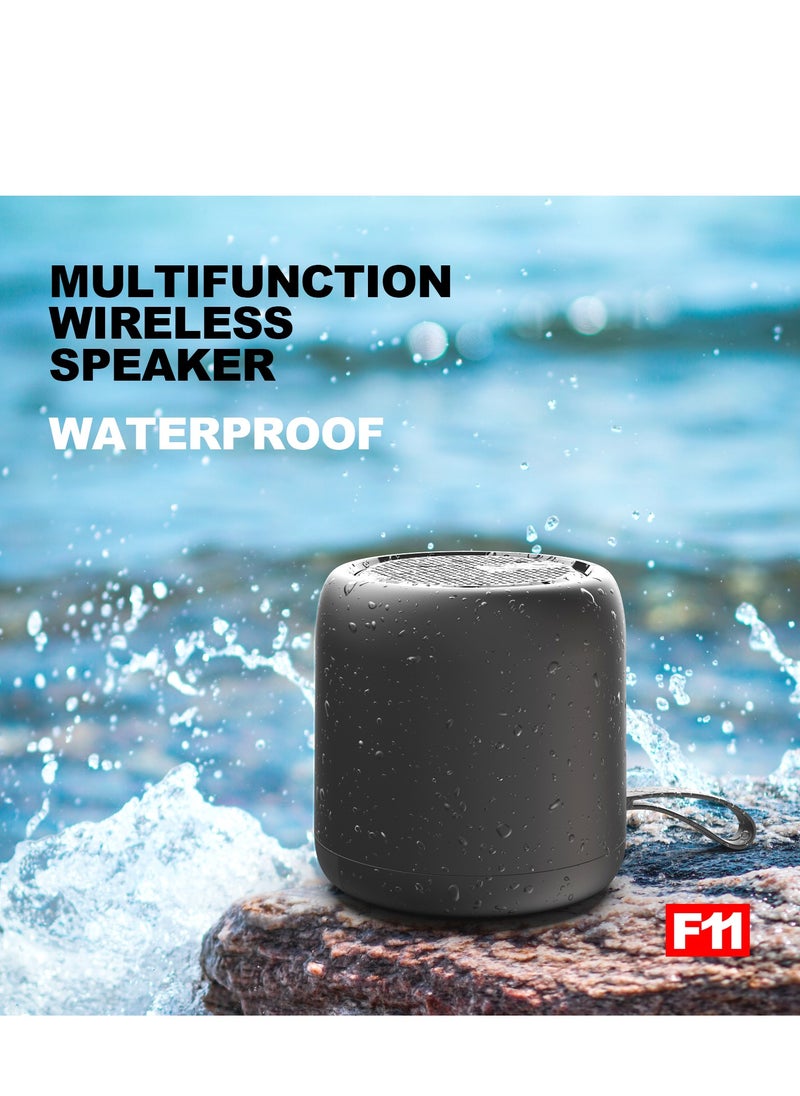 Generic - Mini Bluetooth Speaker with Long Battery Life & IPX4 Waterproof Rating - Portable 45MM HD Speaker with Silicone Sling - Image 1