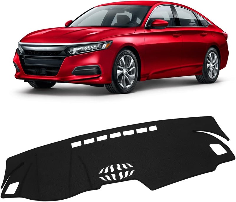 FIILINES Dash Cover Fit for Honda Accord 2018 2019 2020 2021 2022 Dashboard Cover Accord Accessories Dashboard Mat Sunshade Nonslip Mesh Dashborad Cover Protector No Glare - Image 1