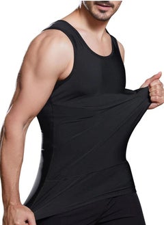 Men Compression Shirt Slimming Body Shaper Vest Tummy Control Shapewear Abdomen Undershirt, Black-L - pzsku/Z496C6082653A2C34CA4AZ/45/_/1702953342/ab46b52e-e122-4912-8312-f7e8cbbd1a06