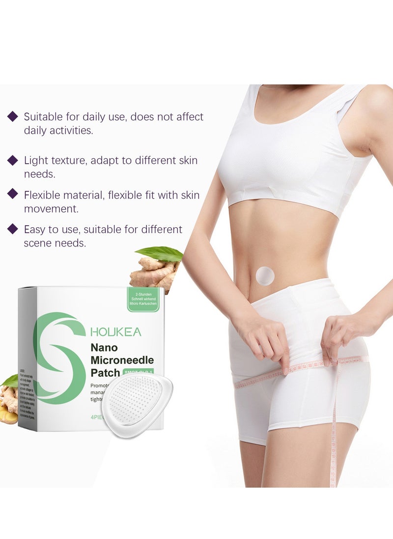 Houkea - Nano Microneedle Patch, SMGT-GLP-1 Microneedle Patch, Long-lasting GLP-1 Microneedlepatch for Women and Men 4 PIECES - Image 1