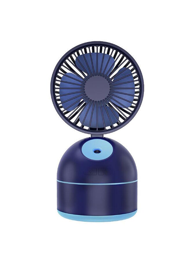 Portable Mini Water Spray Humidifier Misting Fan With USB Rechargeable Battery Blue - Image 1