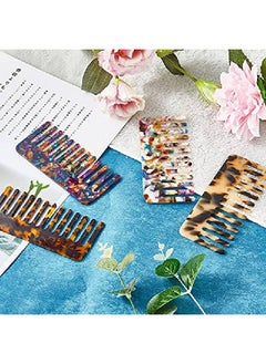 Patelai 4 Pieces Hair Combs For Women Wide Tooth Comb For Curly Long Hair Detangling Comb For Natural Black Hair Leopard Pocket Comb Wet And Dry Hair Comb French Hair Tangle Comb For Thick Curly Hair  - Image 4