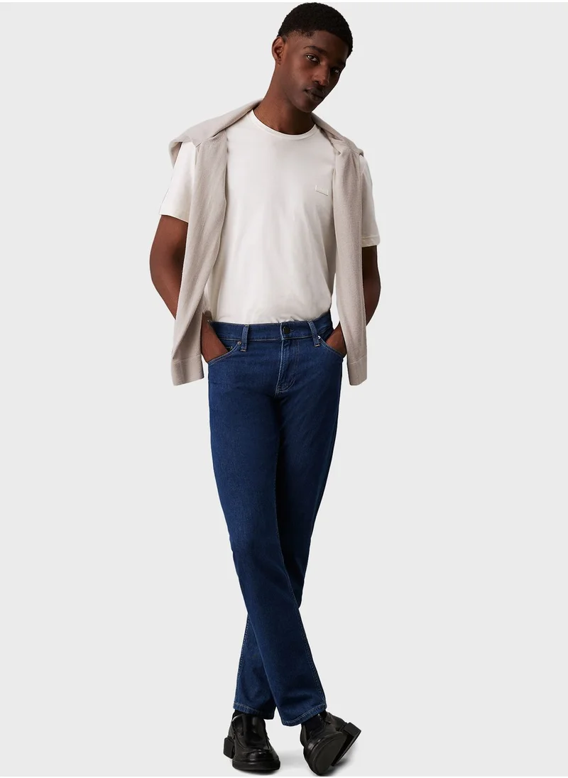 CALVIN KLEIN Logo Crew Neck T-Shirt