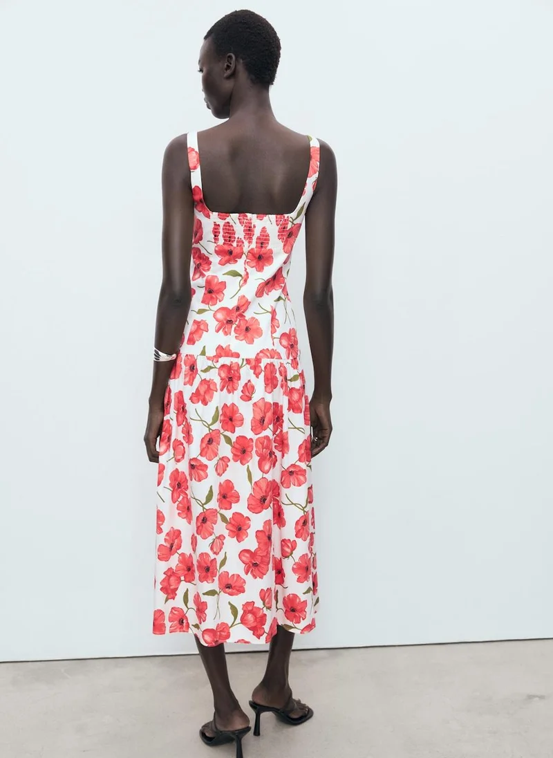 مانجو Flared Cotton Dress
