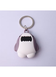 High Quality Shark Coal Small Apple Airtag Protective Case Anti-loss Locator Airtags Soft Case Suitable-Color:Shark (One Ring Keychain)-Applicable Model:AirTag