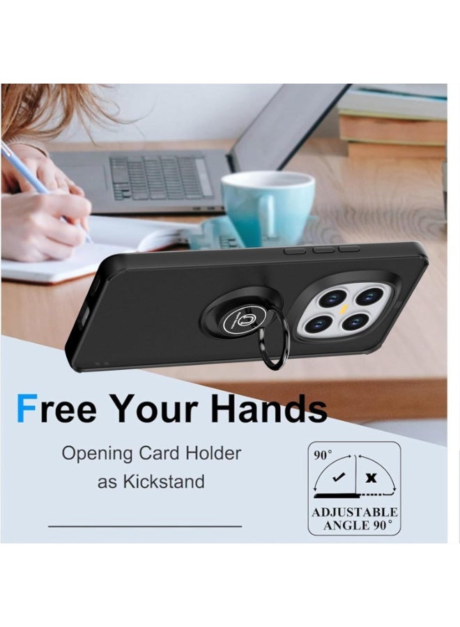 Case For Xiaomi Redmi Note 15 Pro Plus 5G / Poco M8 Pro Version Rotational Metal Ring Grip Kickstand Cover Magnetic Car Mount Holder Case Shockproof TPU Bumper for Redmi Note 15 Pro Plus - Image 5