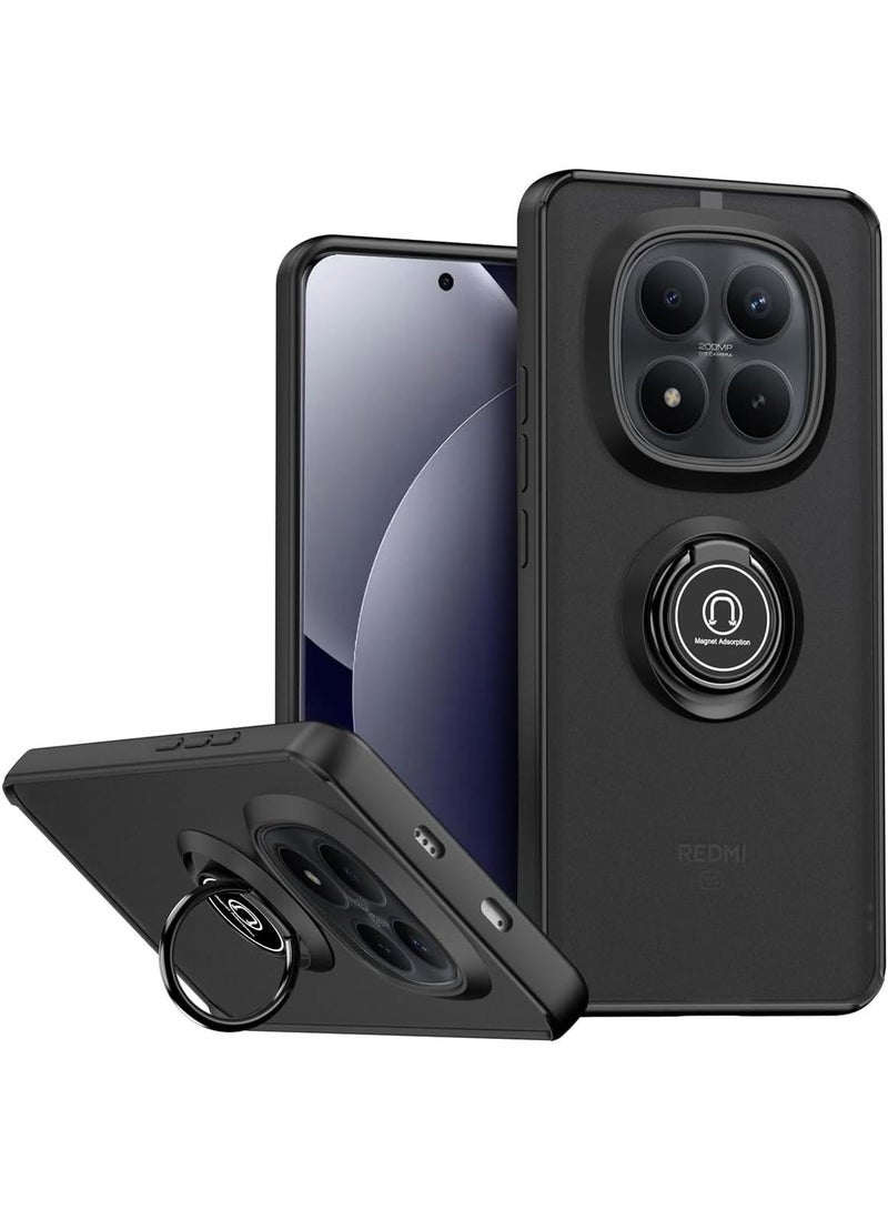 Case For Xiaomi Redmi Note 15 Pro Plus 5G / Poco M8 Pro Version Rotational Metal Ring Grip Kickstand Cover Magnetic Car Mount Holder Case Shockproof TPU Bumper for Redmi Note 15 Pro Plus - Image 1