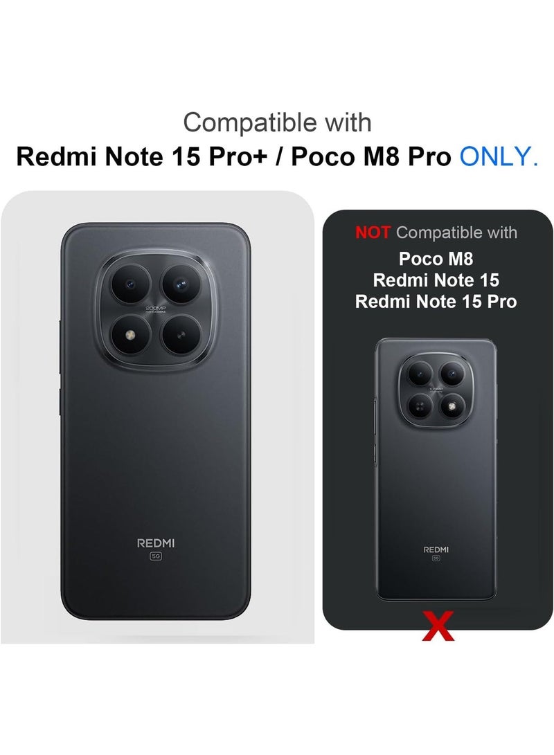 Case For Xiaomi Redmi Note 15 Pro Plus 5G / Poco M8 Pro Version Rotational Metal Ring Grip Kickstand Cover Magnetic Car Mount Holder Case Shockproof TPU Bumper for Redmi Note 15 Pro Plus - Image 3