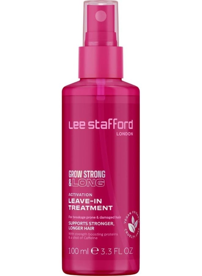Lee Stafford Hair Growth Leave In Treatment Spray | Grow Strong & Long Collection - Best Conditioner Mist for Dry, Damaged, Frizzy Hair, Detangler, Men & Women, 3.3 Fl Oz - Image 1