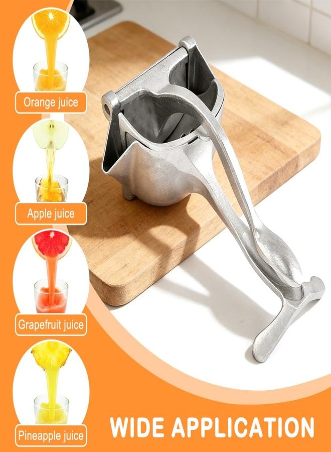 WeiLingBo Aluminum Alloy Fresh Fruit Juice Extractor,Hand Juicer Squeezer Lemon Juicer Manual Hand Press with Ergonomic Grip For Orange Citrus Lime Grapefruit With 4filt er bag(Silver,Size:20 * 12 * 10cm) - Image 4