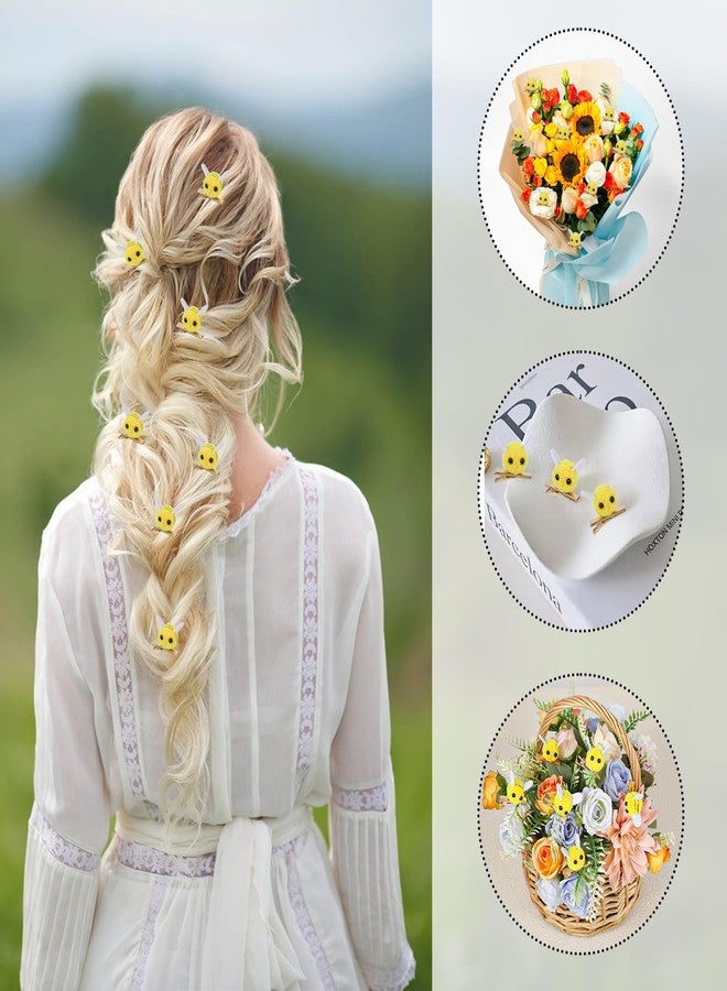 DOPENSPI 10 PCS Bee Hair Clips, Felt Bee Hairpins Spring Themed Alligator Clip Women Bangs Clips BumbleBee Hairs Barrette Cute Hair Accessories for Women Girls - Image 5