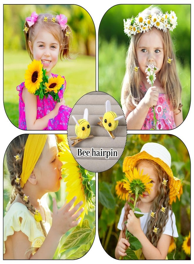DOPENSPI 10 PCS Bee Hair Clips, Felt Bee Hairpins Spring Themed Alligator Clip Women Bangs Clips BumbleBee Hairs Barrette Cute Hair Accessories for Women Girls - Image 4