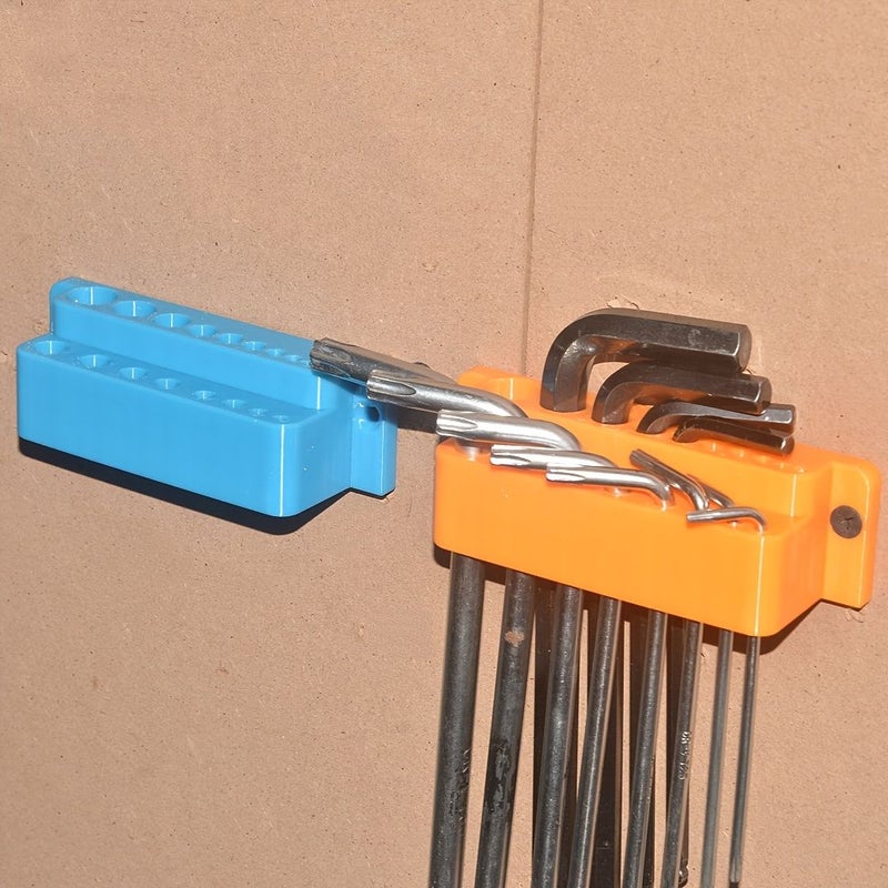 Black 18 Hole Hex Key And Torx Star Wrench Holder 3D Printed Plastic Wall Mount Tool Organizer Rack For Garage Storage - Image 5