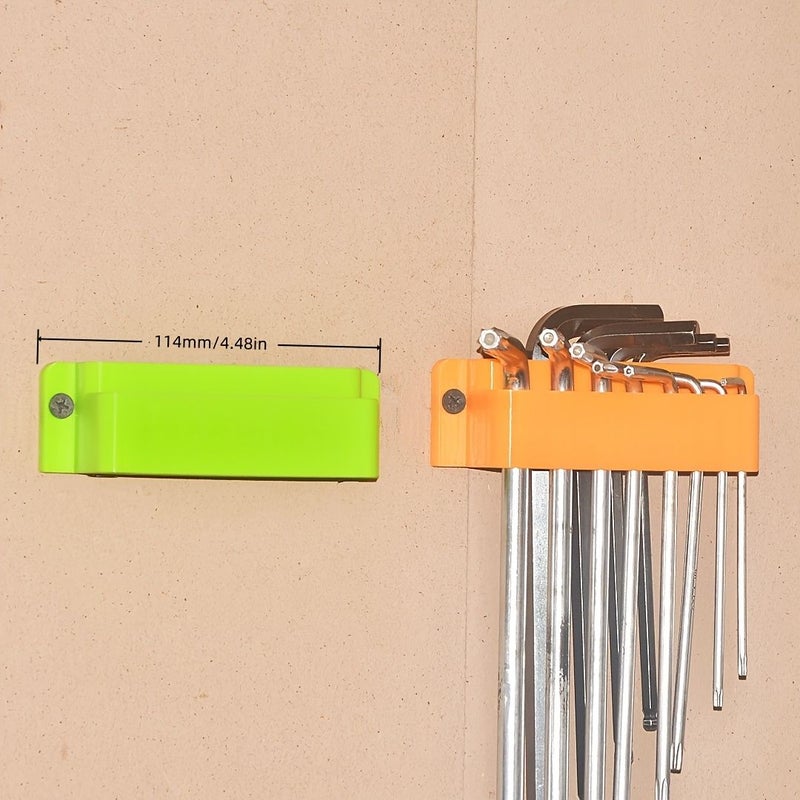 Black 18 Hole Hex Key And Torx Star Wrench Holder 3D Printed Plastic Wall Mount Tool Organizer Rack For Garage Storage - Image 4