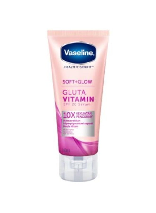Vaseline Healthy Bright Soft+Glow Gluta Vitamin Serum, SPF 20++, 180ml