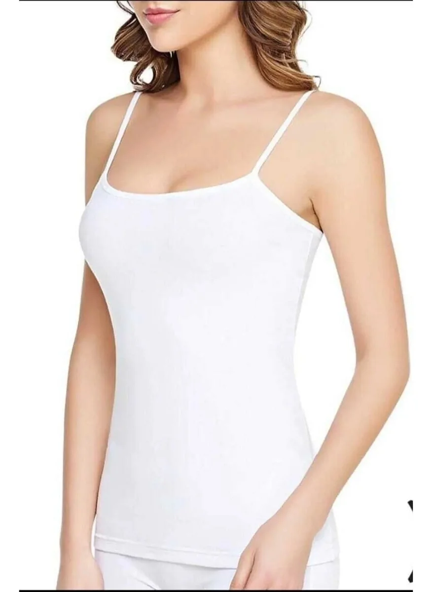 توتكو Passion Women 6-Pack Economical Lycra Strappy Undershirt 0146