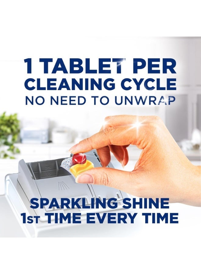 Finish Powerball Quantum All in 1 Dishwasher Tablets Lemon Sparkle 50 x 2 Tabs 100 Tablets - Image 3