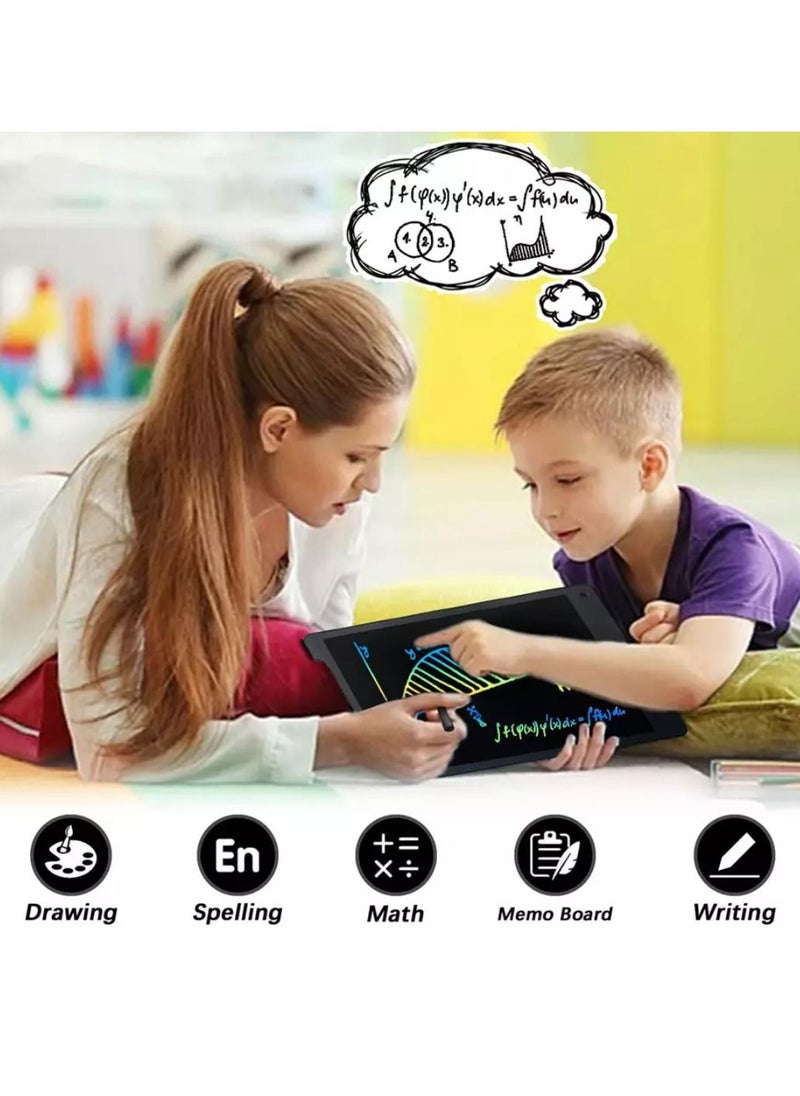 Yuwell LCD Writing Tablet, 12 Inch Colorful Doodle Board Drawing Tablet For Kids, Kids Travel Learning Toys Birthday Gifts For 3 4 5 6 Year Old Boys And Girls Toddlers  - Image 2