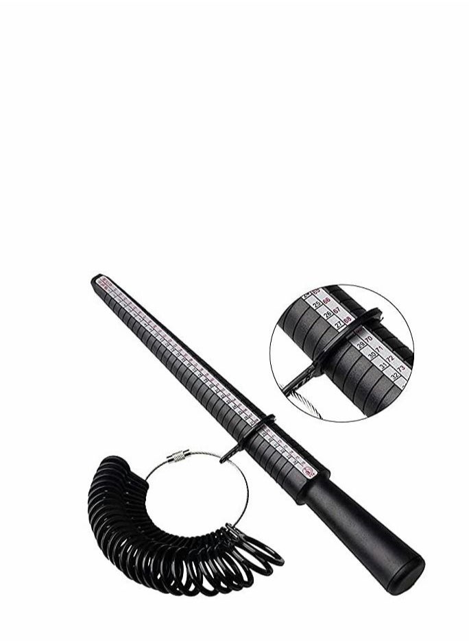 Generic - Ring Sizer Measuring Tool Set, Ring Gauges&Finger Sizer Mandrel (Four Sizes) for Jewelry Sizing Measuring - Image 1
