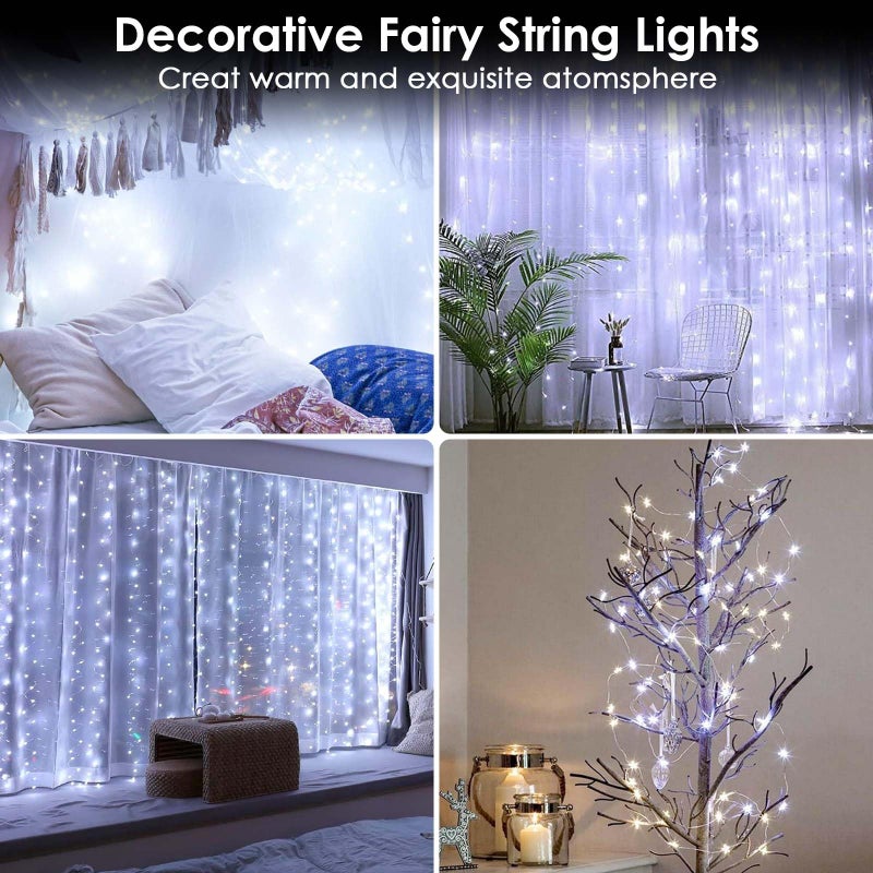 EXF 4-Pack Fairy Lights Battery Operated with Timer, Waterproof 16FT 50 LED String Lights Indoor Outdoor, Cuttable Starry Fairy Lights for Christmas Home Bedroom Wedding DIY Centerpiece Decor (Cool White) - Image 5