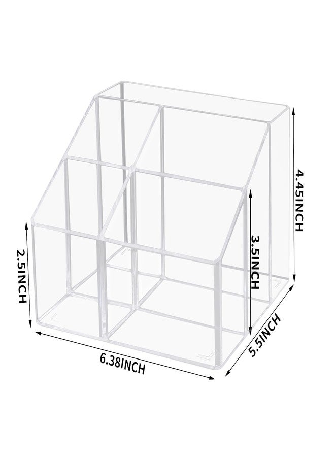 HSYMQ Acrylic Desk Organizers, Clear Pen Holder and Pencil Holder Display Stand for Office, School and Home - Image 3