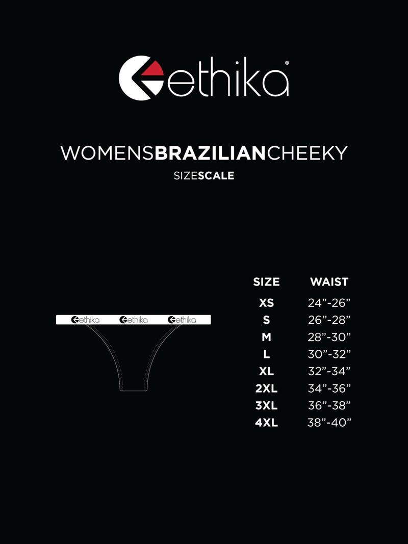Ethika Women's Brazilian Cheeky | Midnight Black (BLK, Small) - Image 4