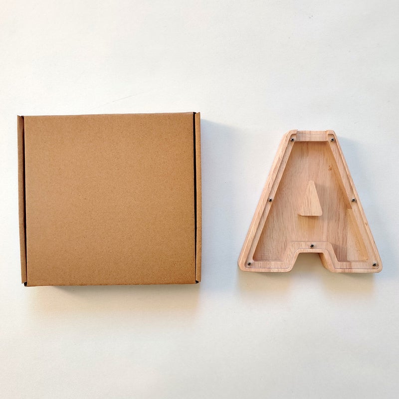 Ins Style Creative Home Oak Letter Piggy Bank Ornaments Coffee Shop Coffee Bean Decorative Storage Jar Small Fee Jar - Image 3
