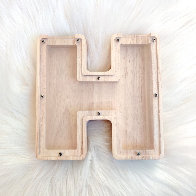 Ins Style Creative Home Oak Letter Piggy Bank Ornaments Coffee Shop Coffee Bean Decorative Storage Jar Small Fee Jar - Image 4