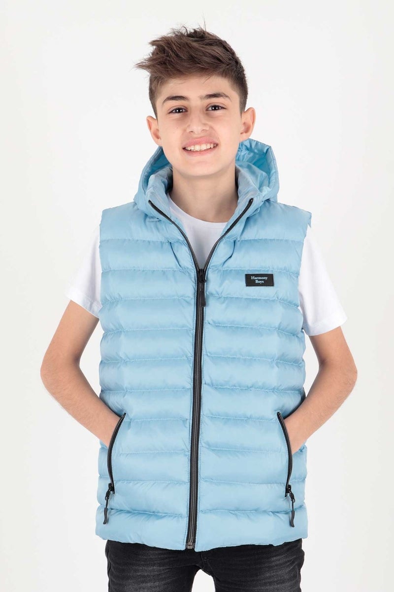 Ahenk Kids AHENGİM BOYS CHILDREN VEST BOYS CHILDREN HOODED PUFF VEST AK215051 - Image 1