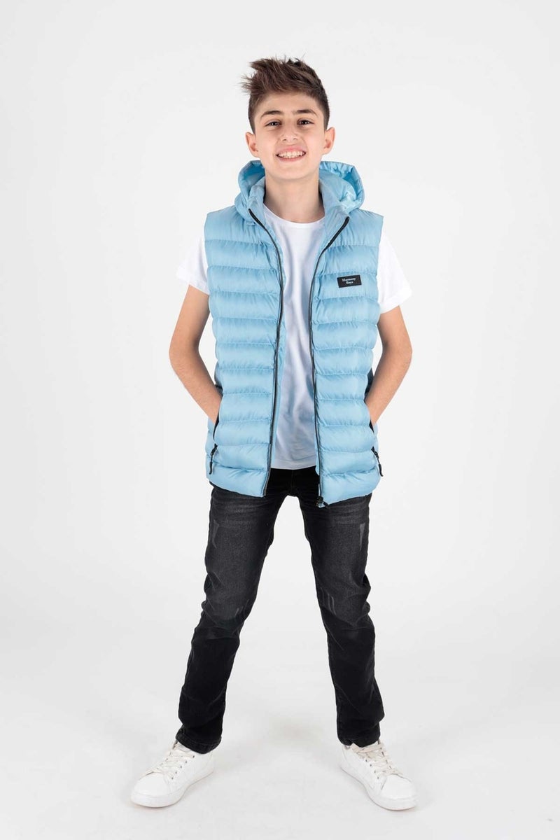 Ahenk Kids AHENGİM BOYS CHILDREN VEST BOYS CHILDREN HOODED PUFF VEST AK215051 - Image 5