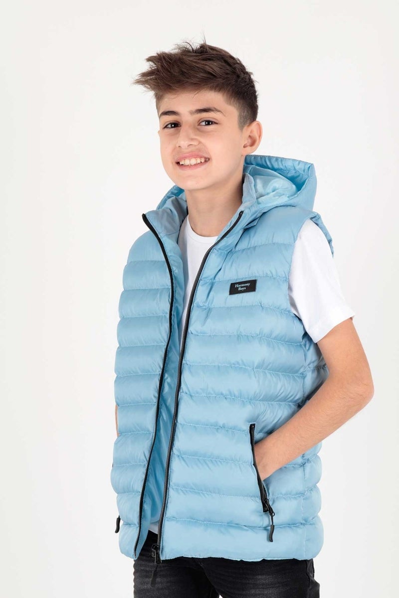 Ahenk Kids AHENGİM BOYS CHILDREN VEST BOYS CHILDREN HOODED PUFF VEST AK215051 - Image 3