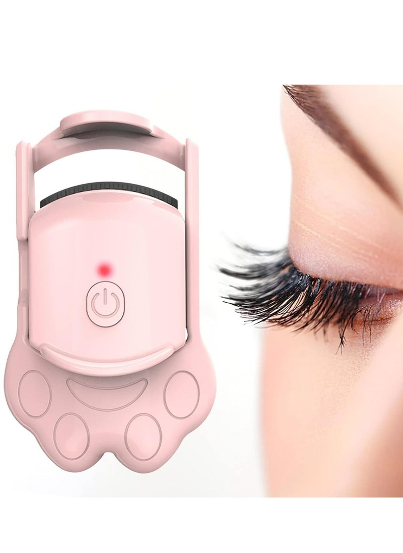 Generic - Heated Eyelash Curlers, Cat’s Paw Shape Heated Eyelash Curler with 2 Temperature Modes, Type-C Rechargeable, Eyelash Heated Curler for Quick Natural Curling 24 Hours Long Lasting - Image 1
