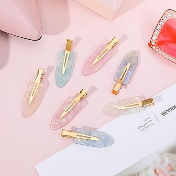 oruola 16 Pack Creaseless Hair ClipsMakeup Hair ClipsNo Crease Hairs Clip for Styling24 Flat Hairs Pins For Salon Styling BangDecorative Accessories for Women and Girls Multicolor - Image 3