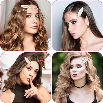 oruola 16 Pack Creaseless Hair ClipsMakeup Hair ClipsNo Crease Hairs Clip for Styling24 Flat Hairs Pins For Salon Styling BangDecorative Accessories for Women and Girls Multicolor - Image 5