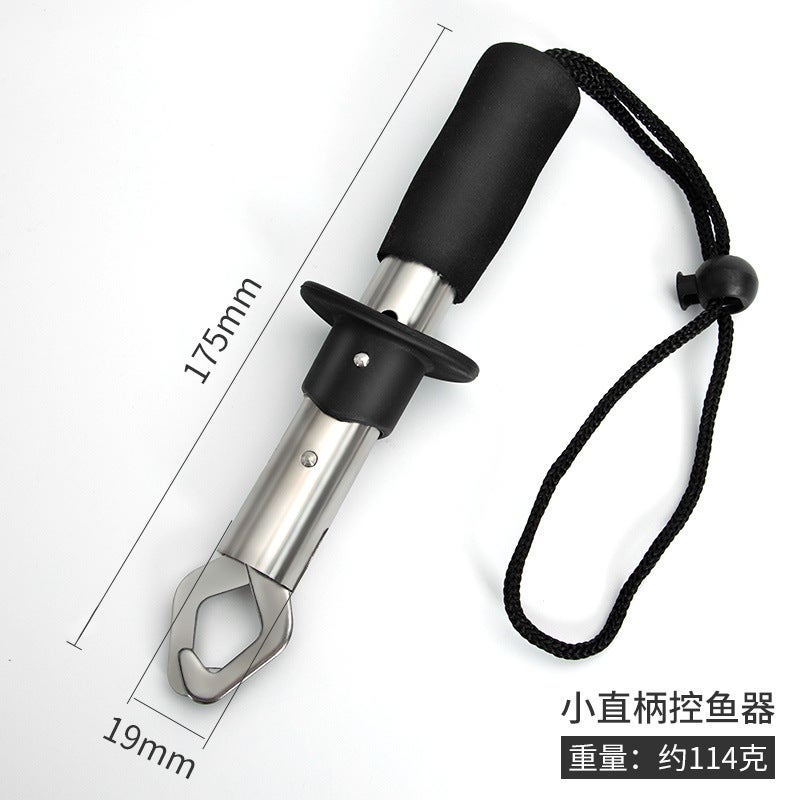 Generic Fish control device Luya multi-functional Luya pliers large object suit genuine goods mini stainless steel scissors pe fishing line fishing tool Mini straight handle fish control device